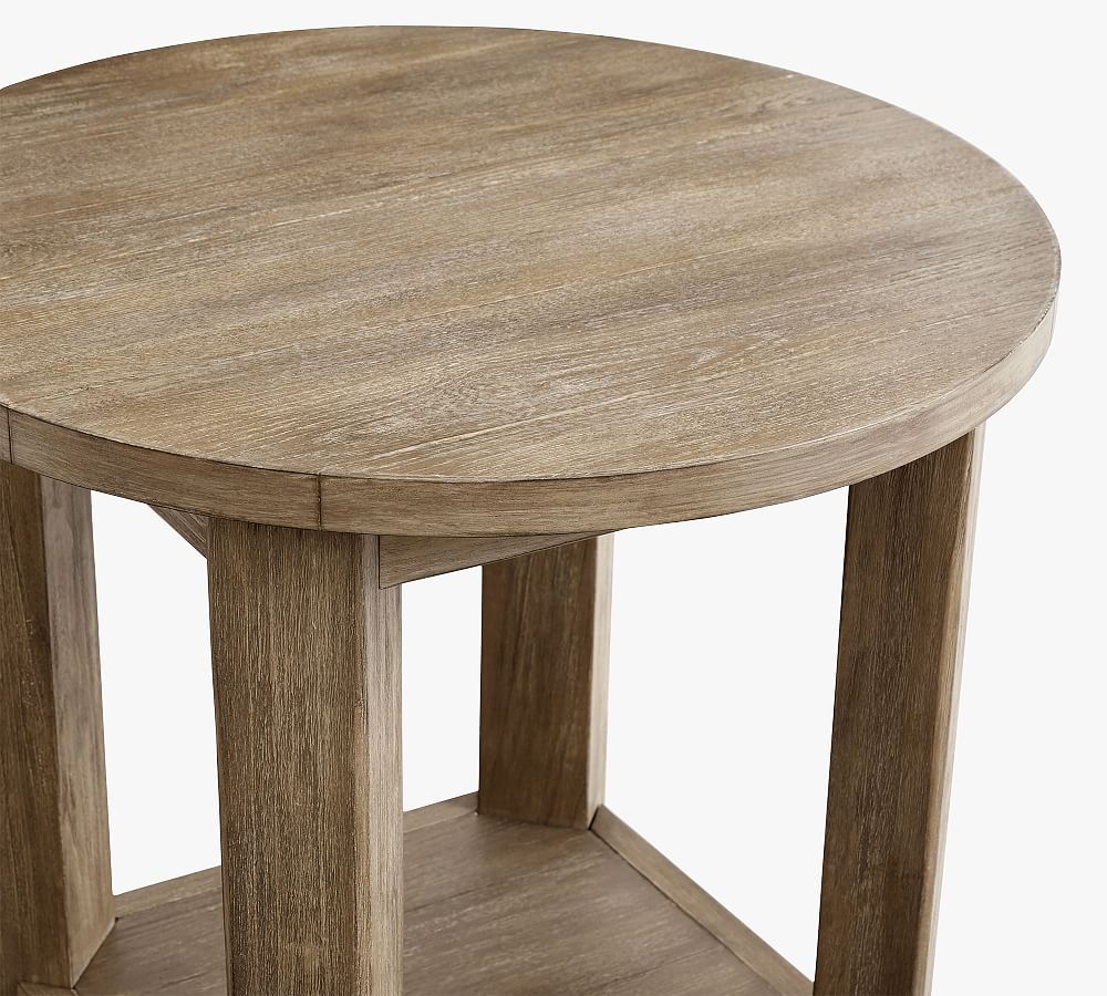 Pottery Barn Benchwright Round End Table (23")