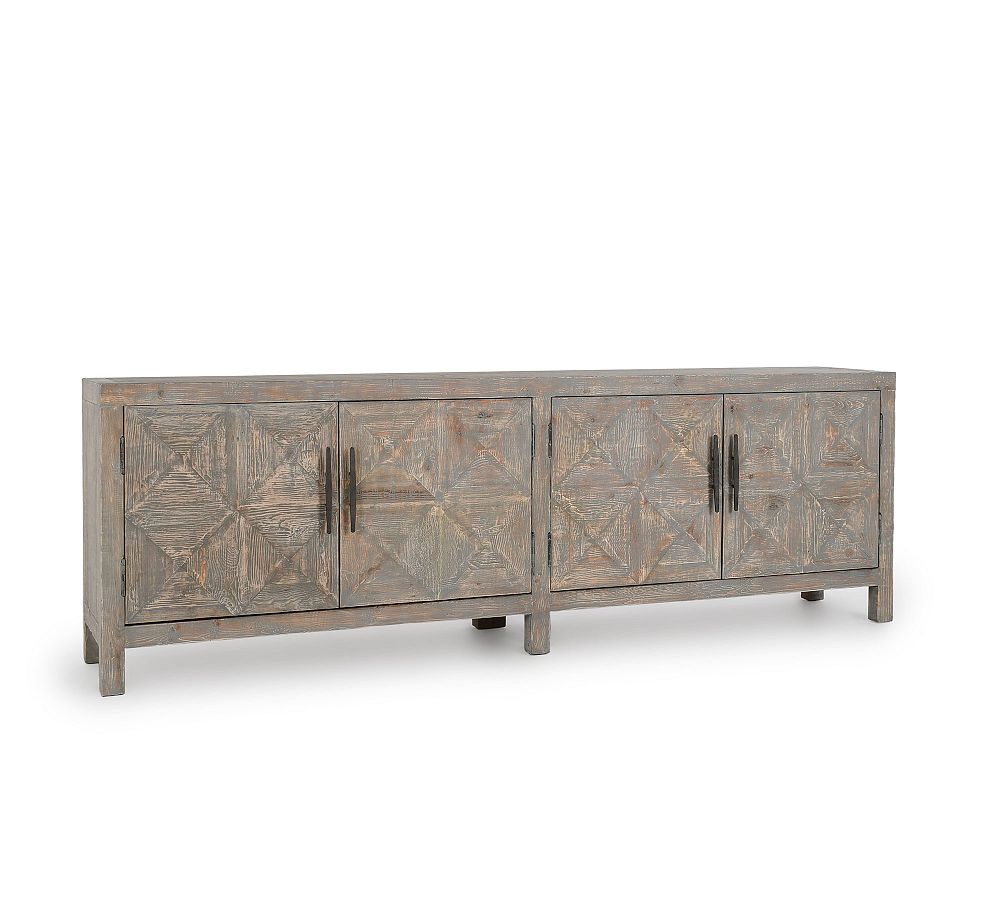 Pottery Barn Jovi Carved Reclaimed Wood Buffet (103.5")
