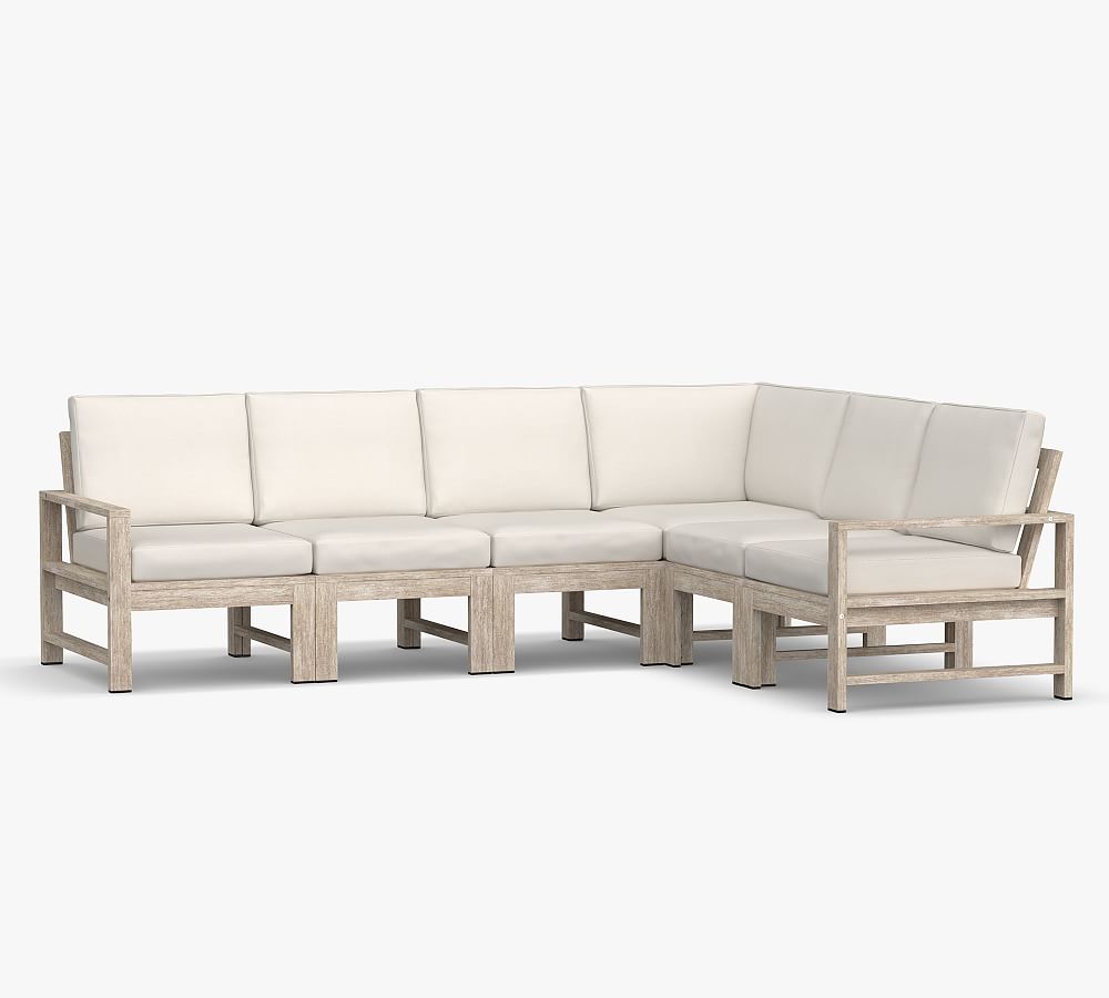 Pottery Barn Indio Eucalyptus 6-Piece Outdoor Sectional (100")