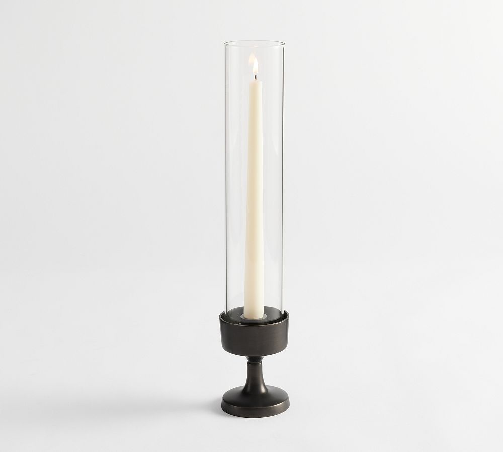 Pottery Barn Monique Lhuillier Salerno Hurricane Taper Candleholder