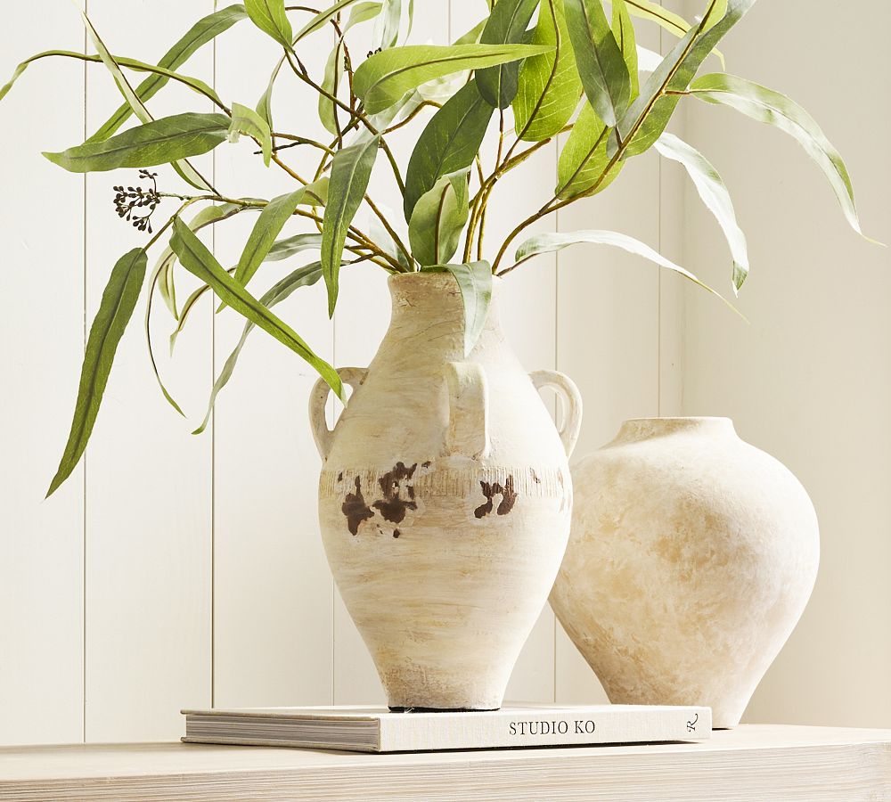 Pottery Barn Artisan Handcrafted Terracotta Vase