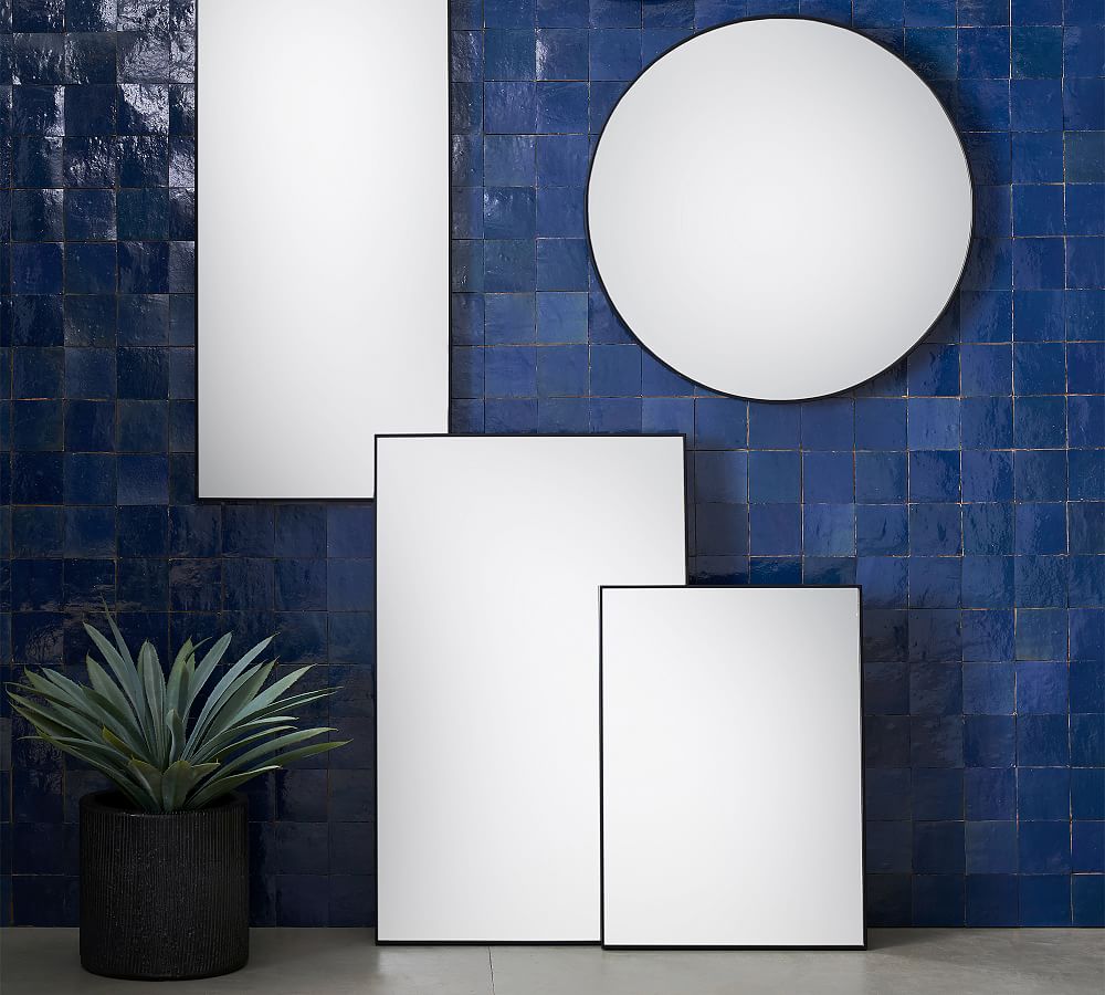 Pottery Barn Linden Round Mirror