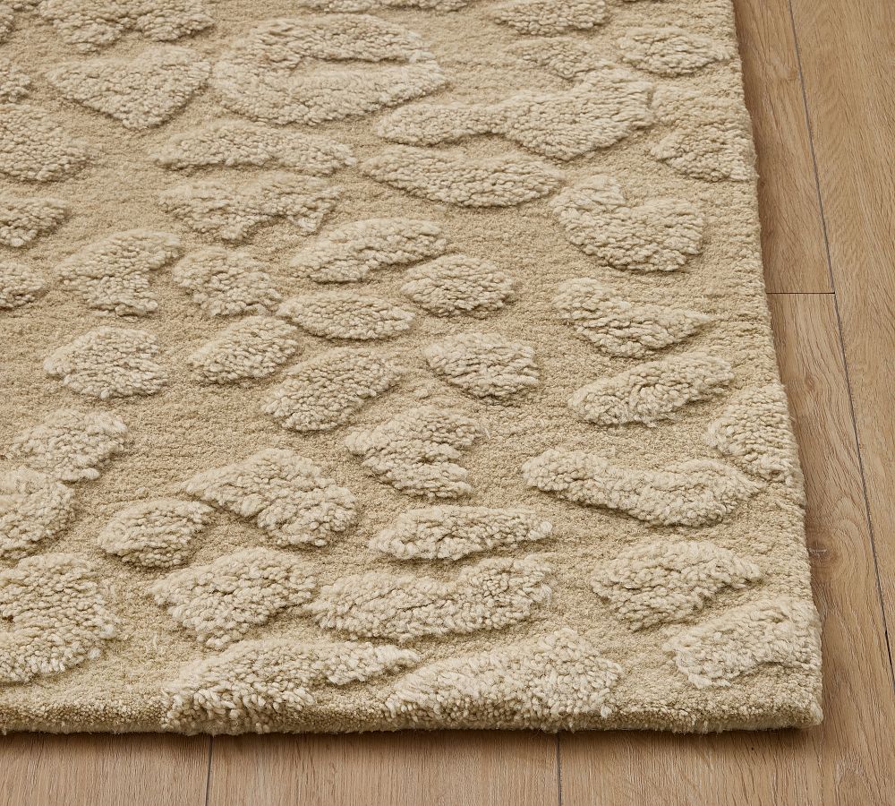 Pottery Barn Cheetah Sculpted Wool Rug