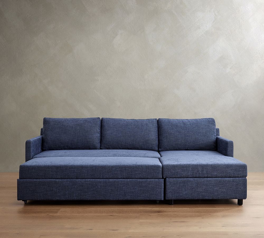 Pottery Barn Pacifica Trundle Chaise Sleeper Sectional - Storage Available (99")