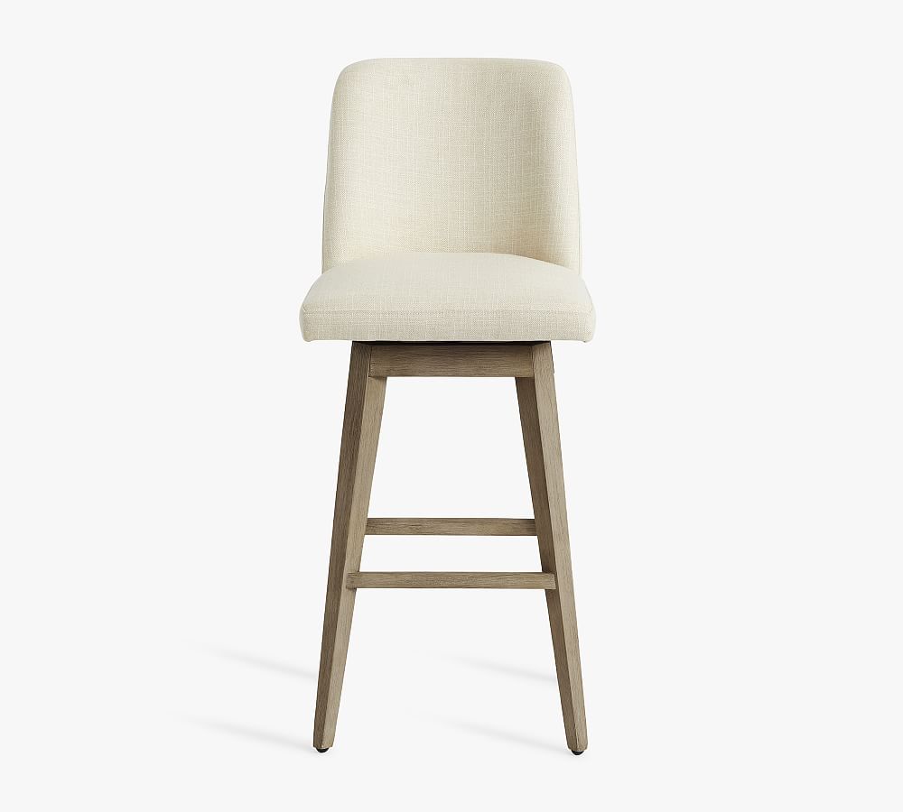 Pottery Barn Layton Upholstered Swivel Stool