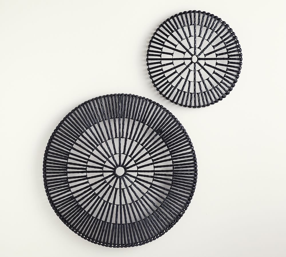 Pottery Barn Handwoven Willow Wheel Wall Art