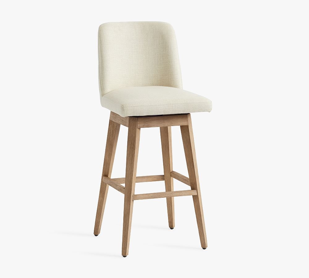 Pottery Barn Layton Upholstered Swivel Stool