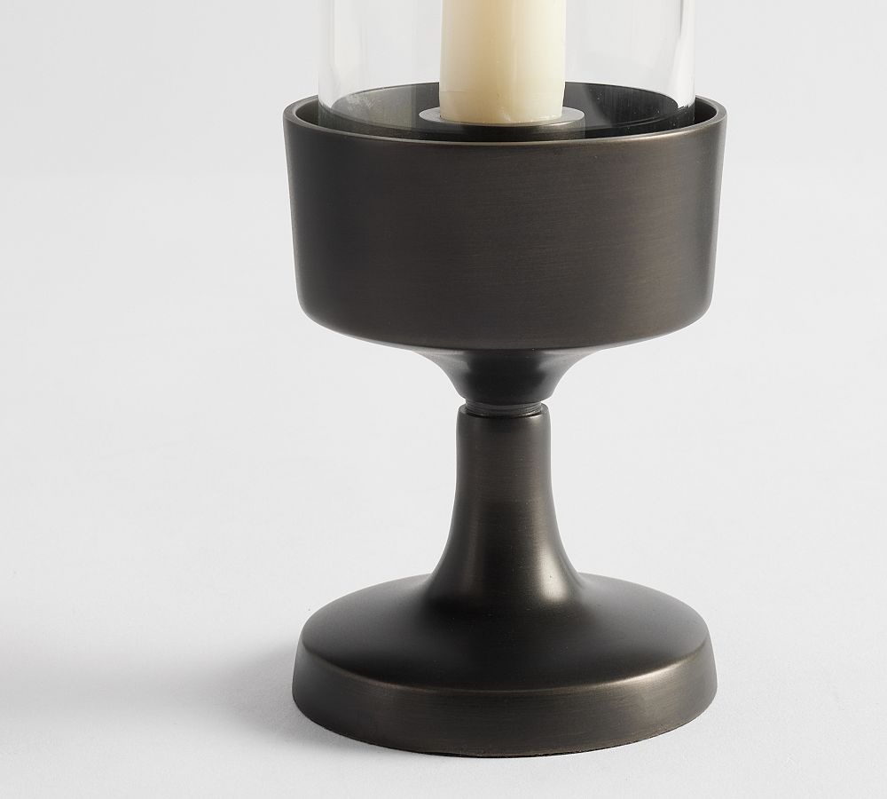 Pottery Barn Monique Lhuillier Salerno Hurricane Taper Candleholder