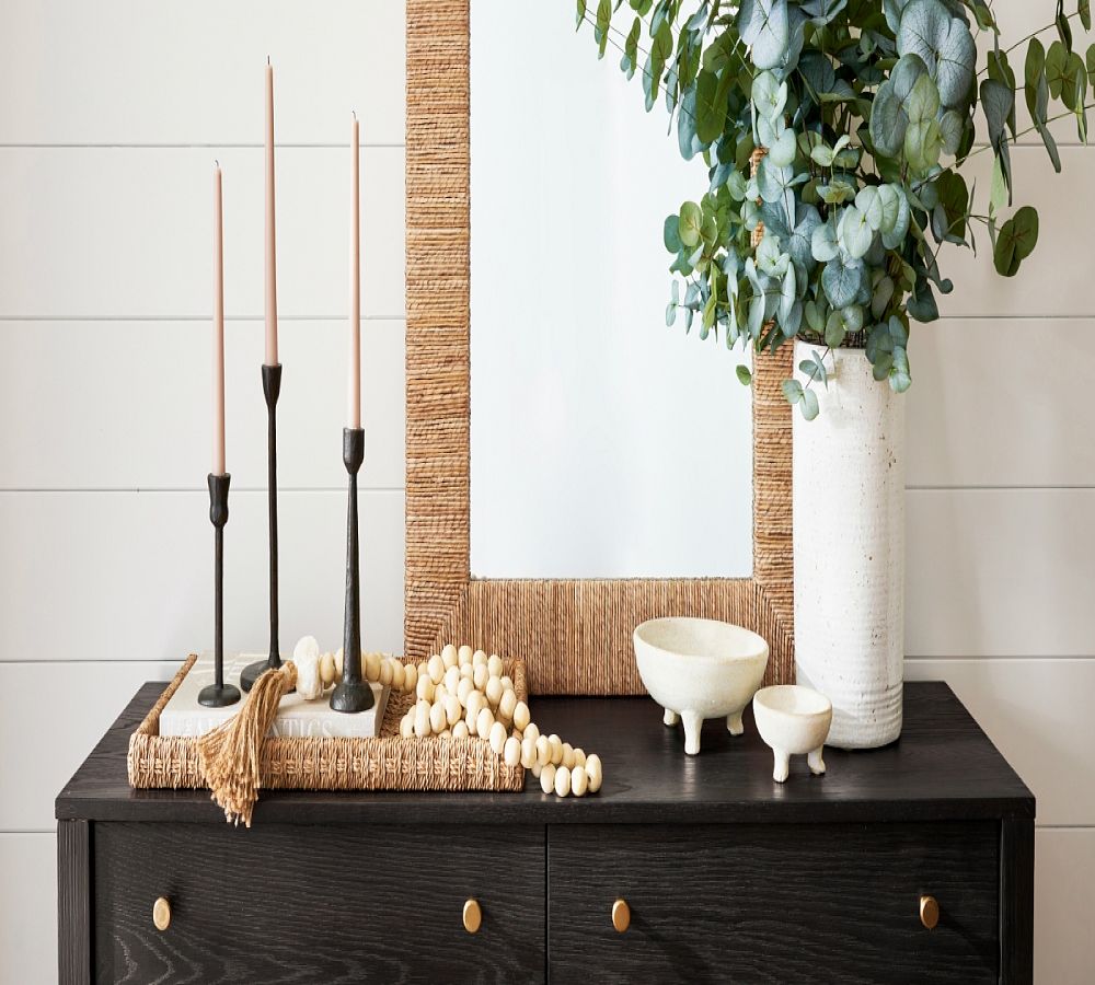 Pottery Barn Faux Baby Blue Eucalyptus Branch