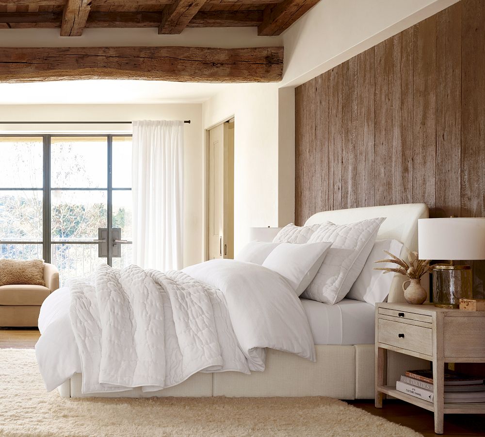 Pottery Barn Cozy Cloud Handcrafted Quilt