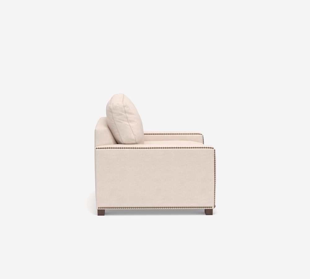 Pottery Barn Turner Square Arm Twin Sleeper Sofa with Memory Foam Mattress (55")