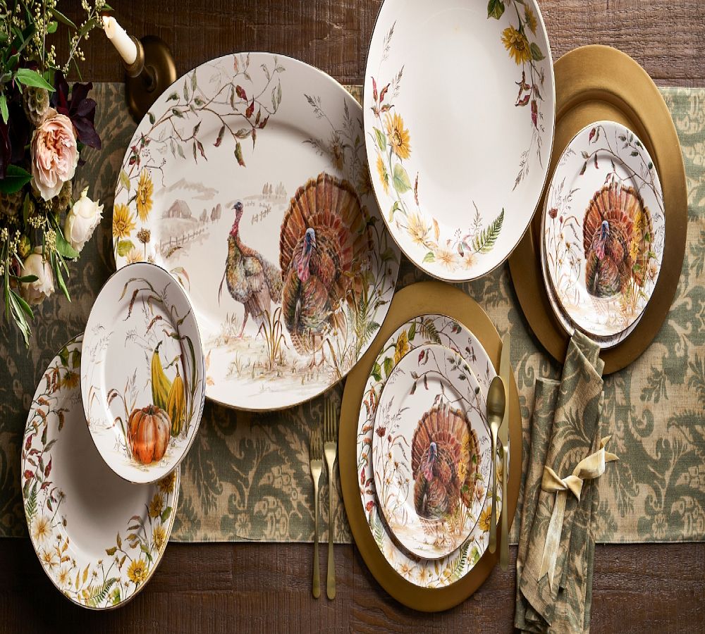 Pottery Barn Bedford Harvest Stoneware Serving Platter