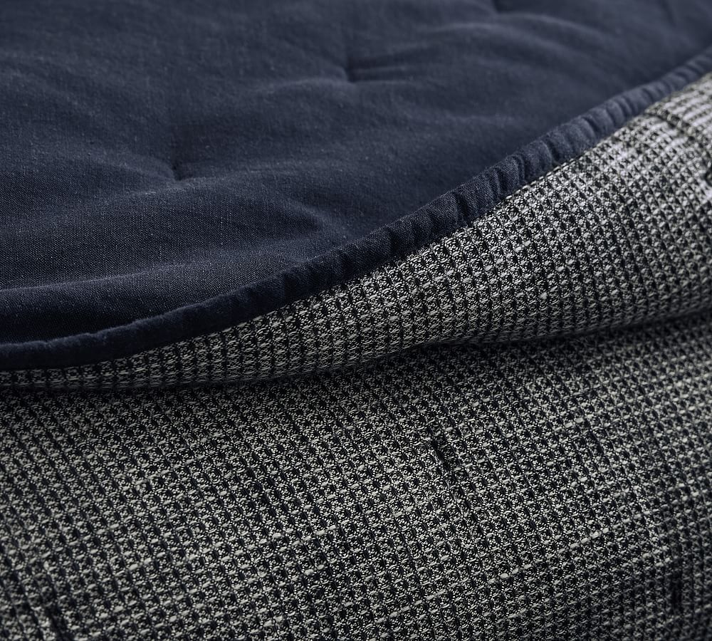 Pottery Barn European Flax Linen Waffle Quilt