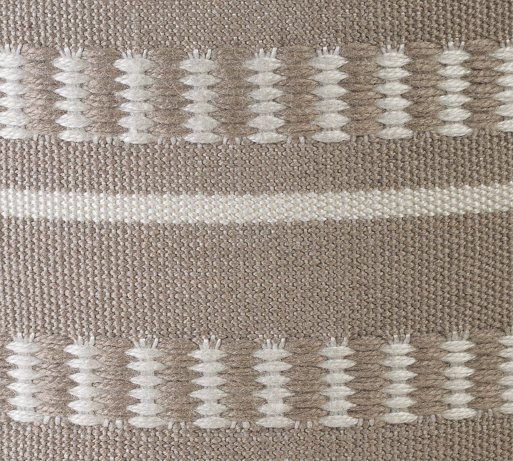 Pottery Barn Canaan Recycled Yarn Outdoor Pouf