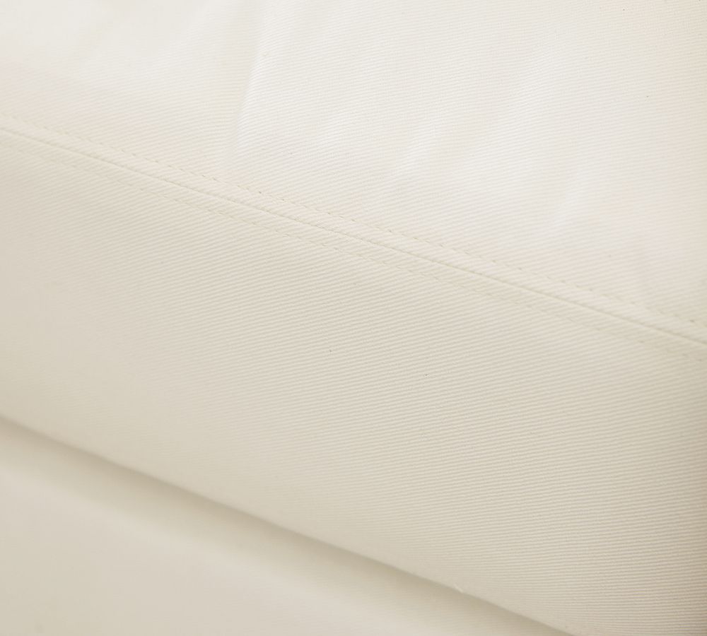 Pottery Barn York Roll Arm Slipcovered 3-Piece Sectional (93")