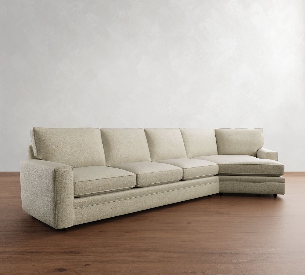 Pottery Barn Pearce Square Arm Cuddle Chaise Sectional (135"-165")