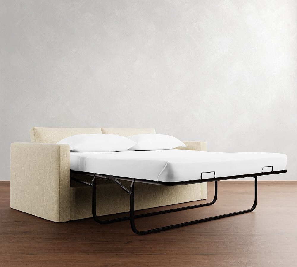Pottery Barn Carmel Slim Arm Slipcovered Sleeper Sofa (81")