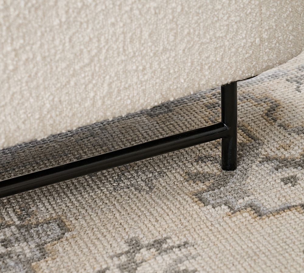 Pottery Barn Melrose Upholstered Storage Bench (57")