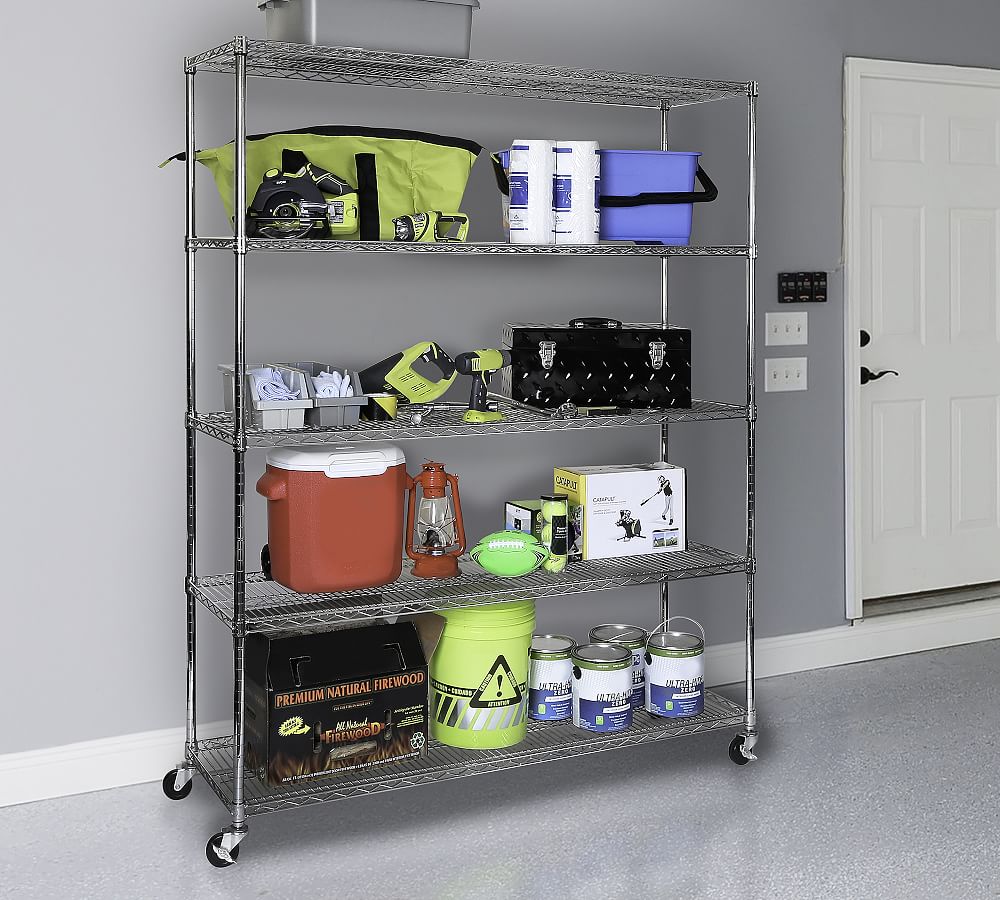 Pottery Barn Wire Rolling Storage Cart