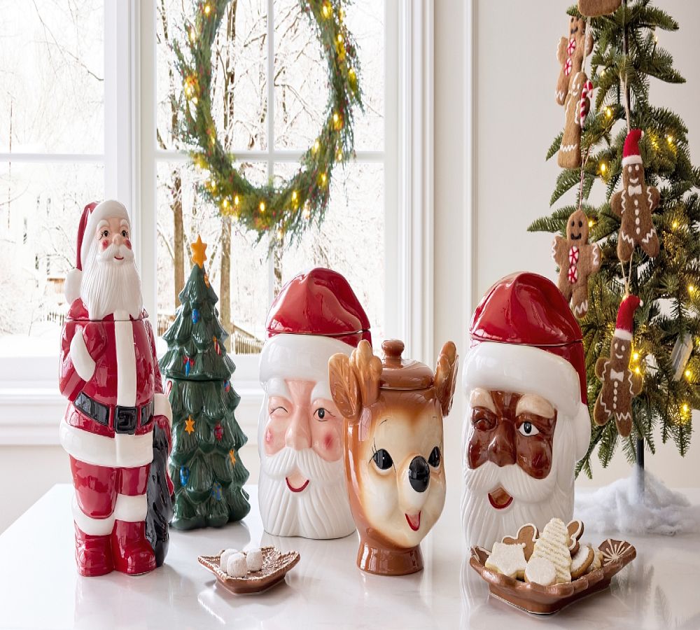 Pottery Barn Holiday Cookie Jar Collection