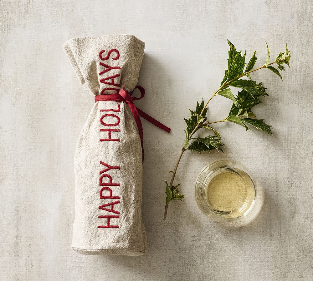 Pottery Barn Holiday Wine Bag Collection
