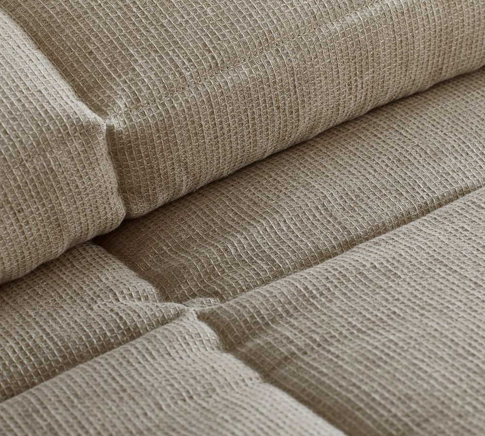 Pottery Barn European Flax Linen Waffle Comforter
