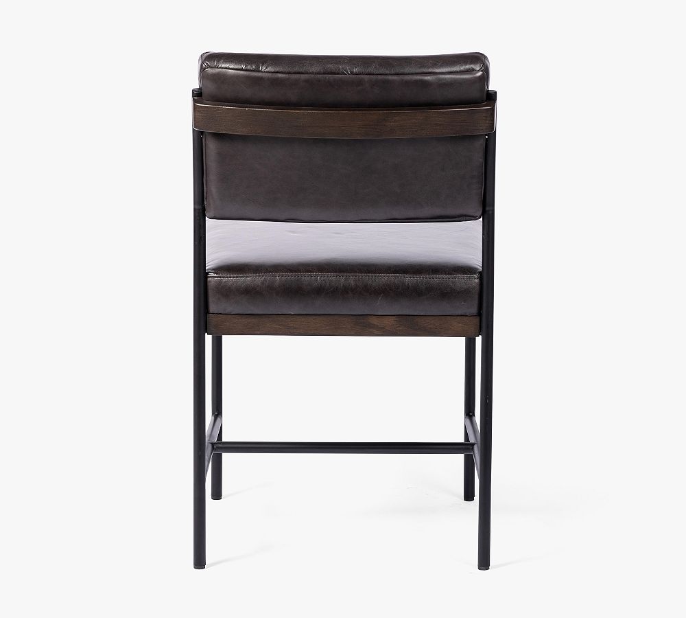 Pottery Barn Wynham Leather Dining Chair