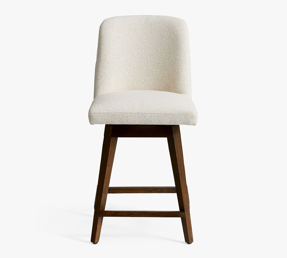 Pottery Barn Layton Upholstered Swivel Stool