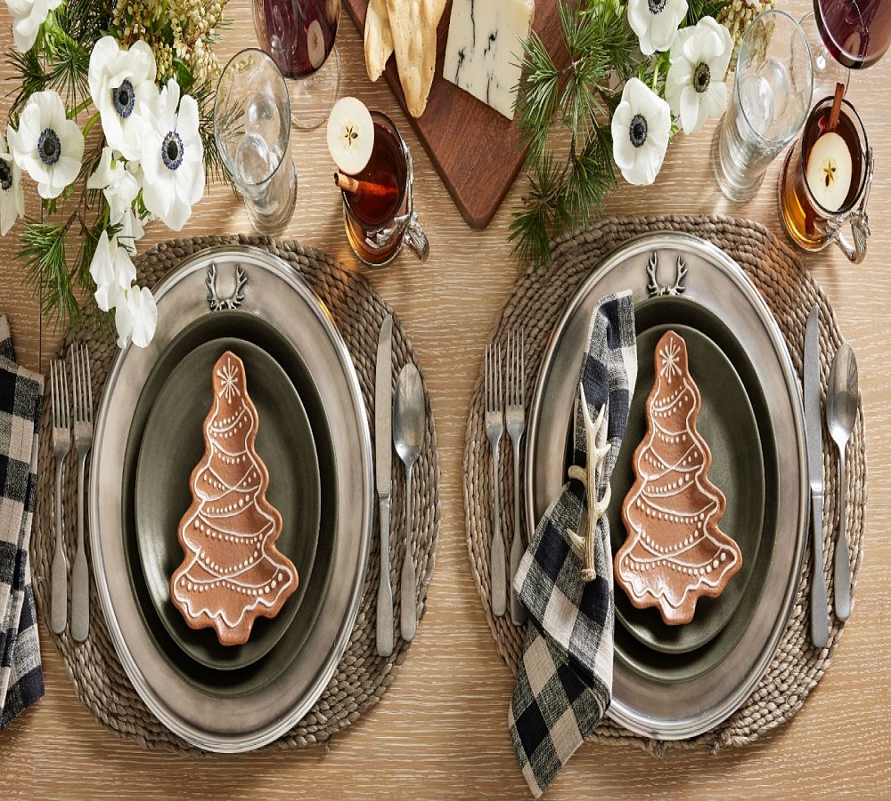 Pottery Barn Larkin Reactive Glaze Stoneware Dinner Plates