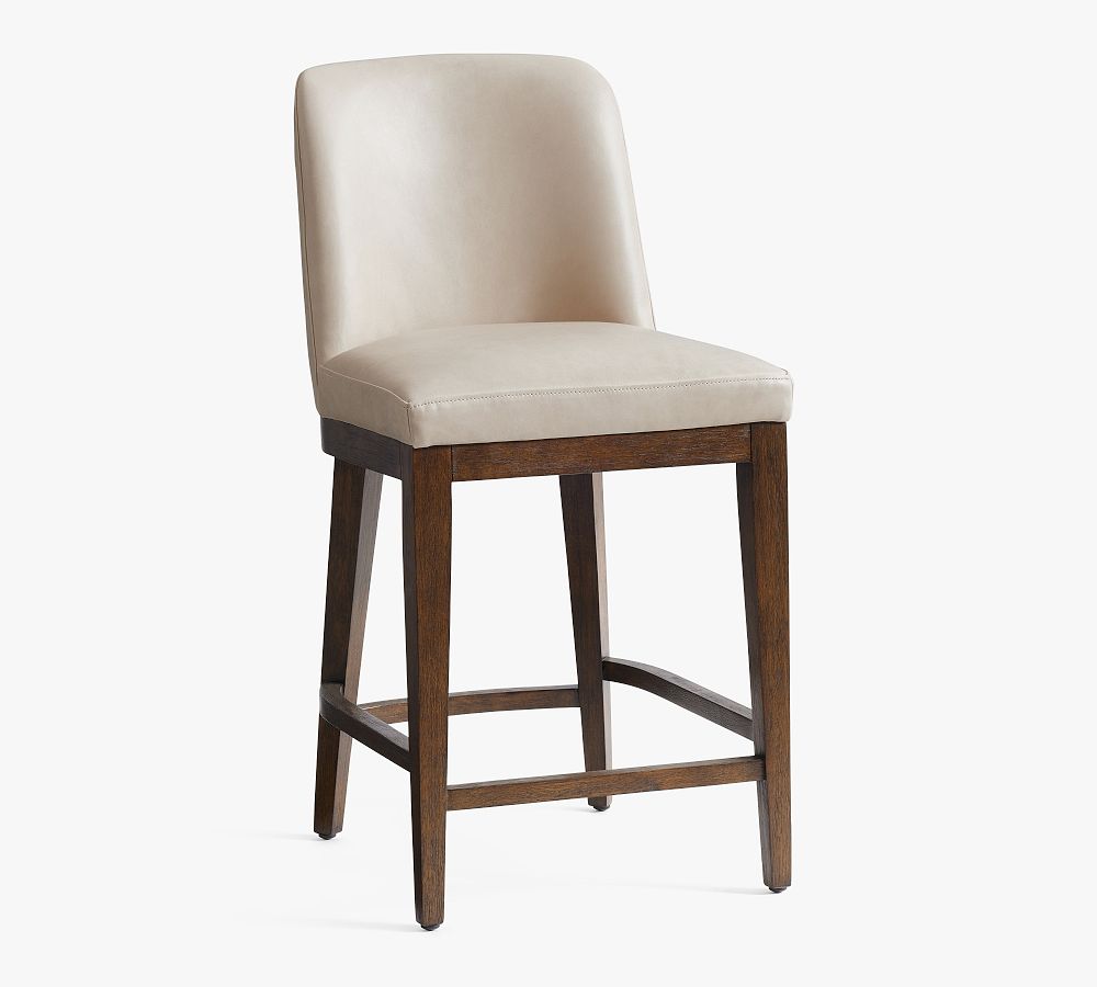 Pottery Barn Layton Leather Stool