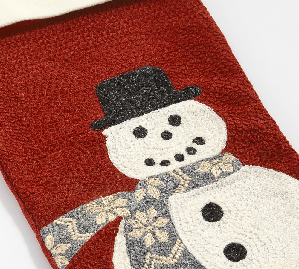 Pottery Barn Holiday Icons Crewel Stockings