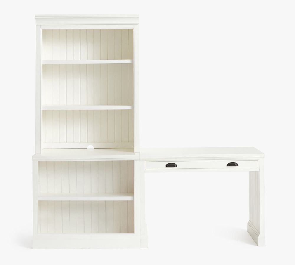 Pottery Barn Aubrey Writing Desk with Bookcase & File Cabinet (78")