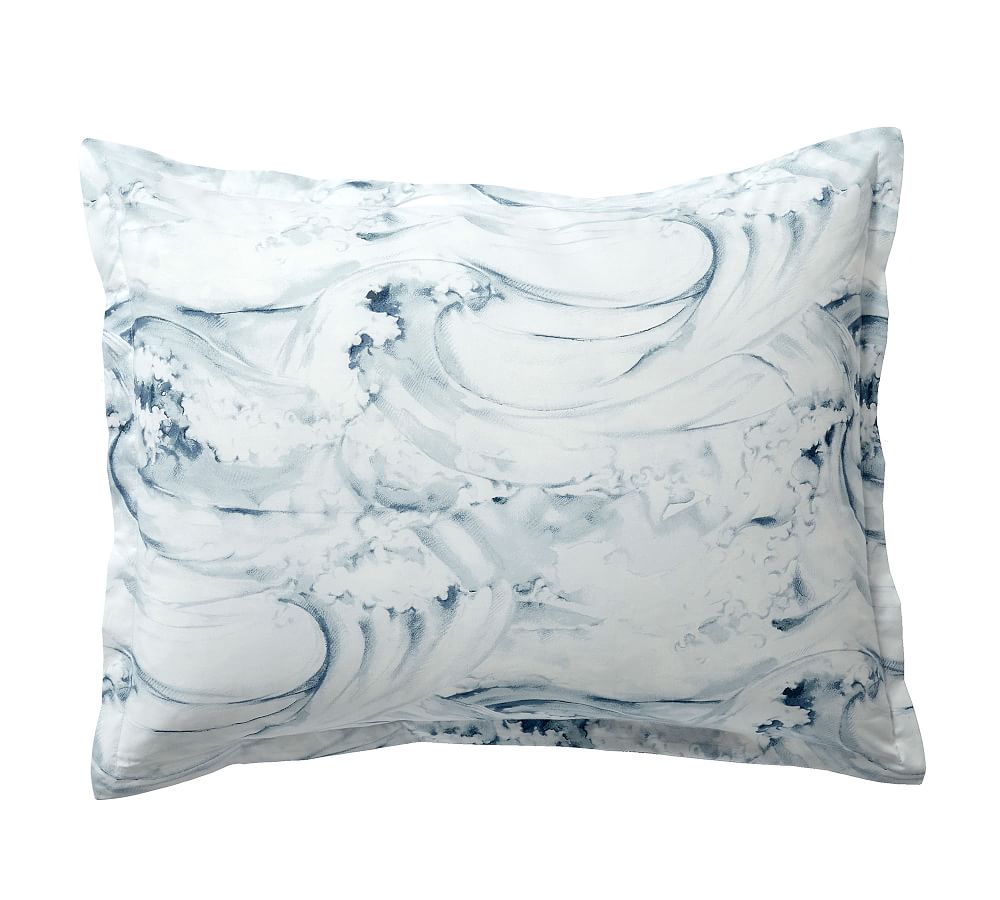 Pottery Barn Stinson Wave Organic Cotton Sham