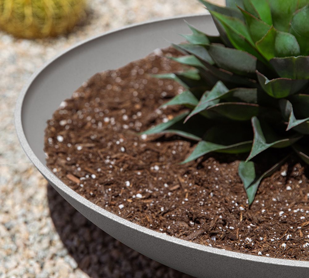 Pottery Barn All Weather Eco Hevea Outdoor Bowl Planters