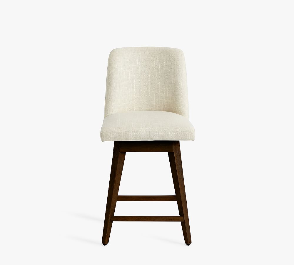 Pottery Barn Layton Upholstered Swivel Stool