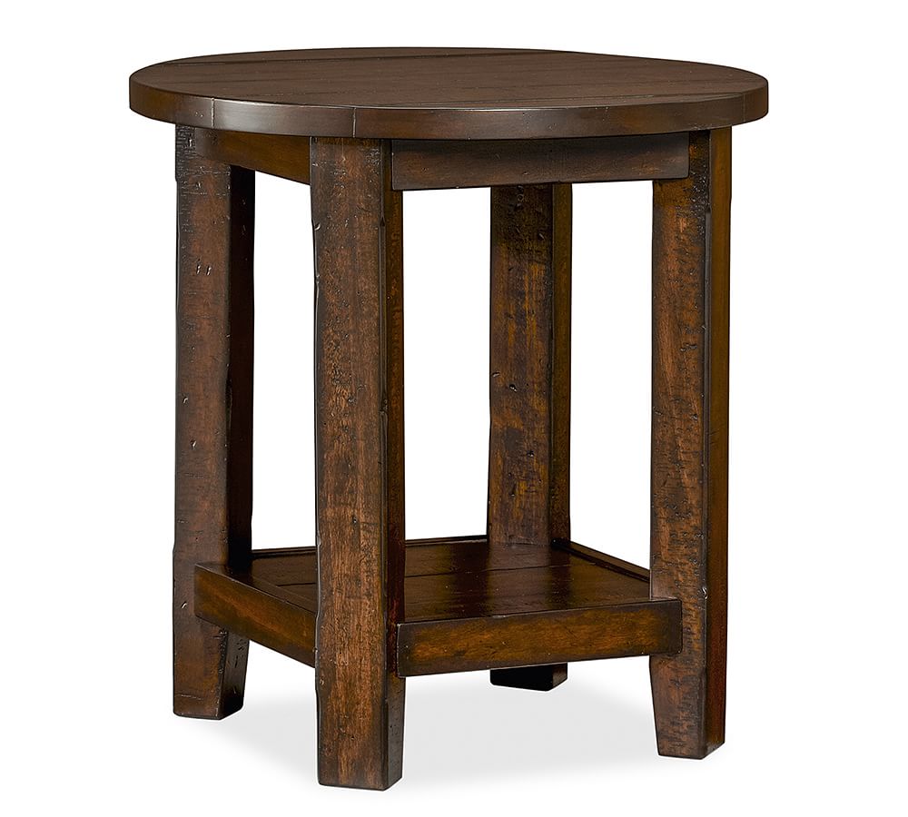 Pottery Barn Benchwright Round End Table (23")
