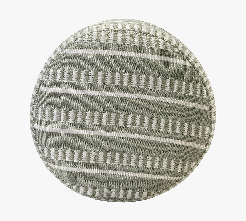 Pottery Barn Canaan Recycled Yarn Outdoor Pouf