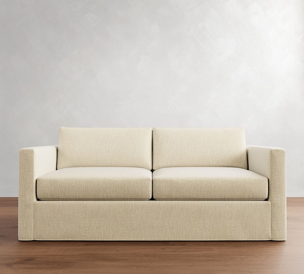 Pottery Barn Carmel Slim Arm Slipcovered Sleeper Sofa (81")