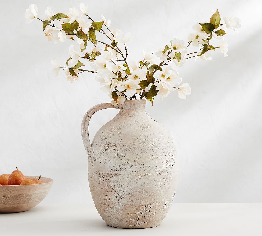 Pottery Barn Artisan Handcrafted Terracotta Vase