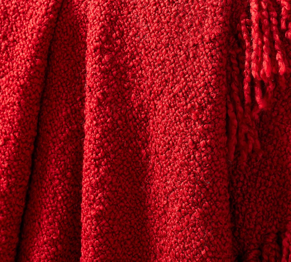 Pottery Barn Dreamy Handwoven Fringe Throw