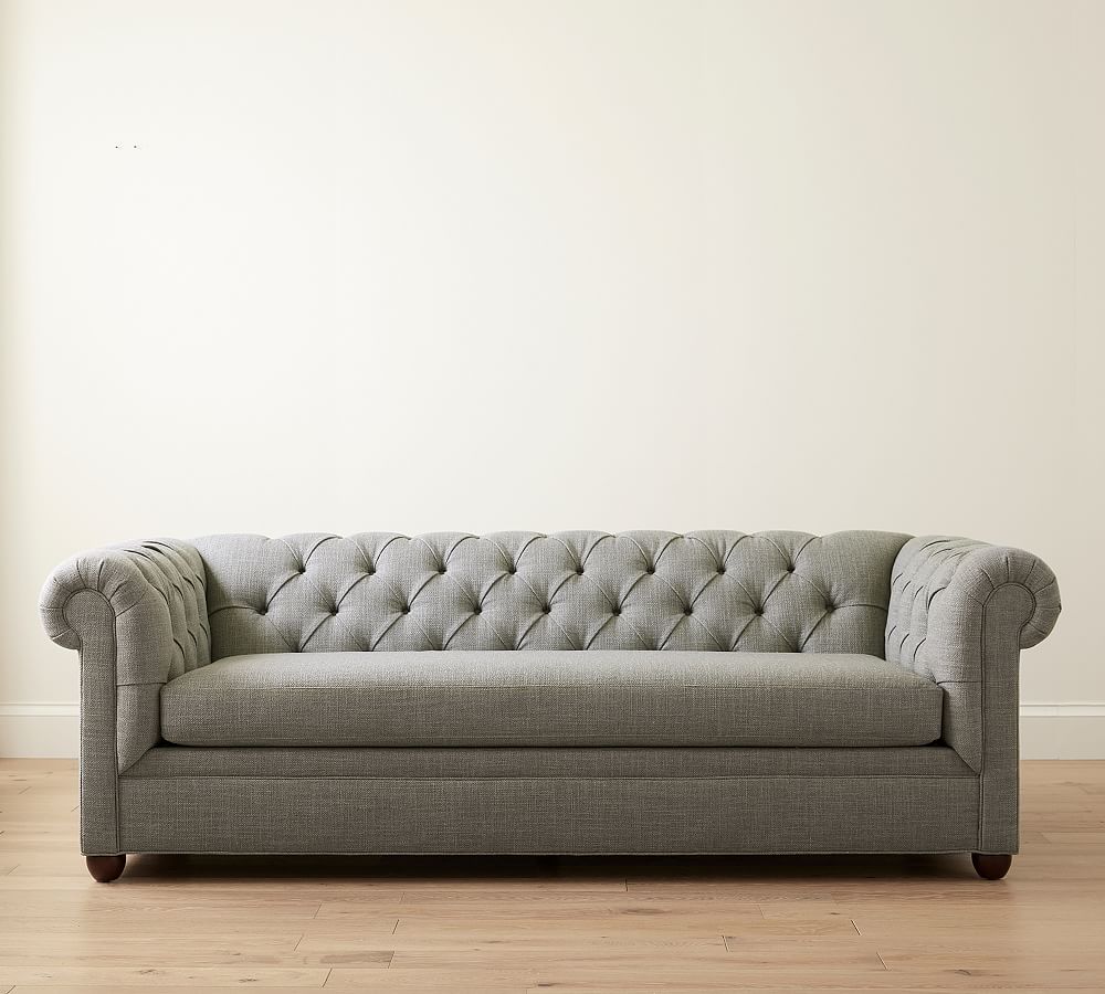 Pottery Barn Chesterfield Roll Arm Sofa (67"&ndash;98")