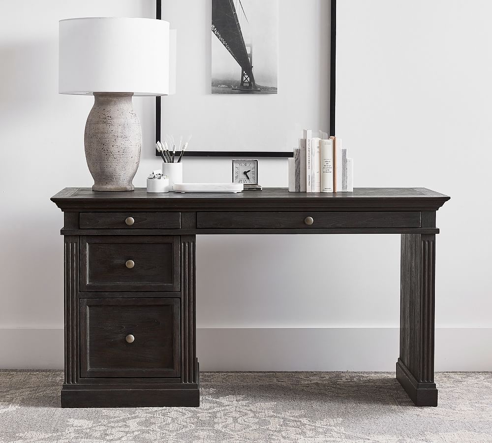 Pottery Barn Livingston Single Cabinet Writing Desk (57")