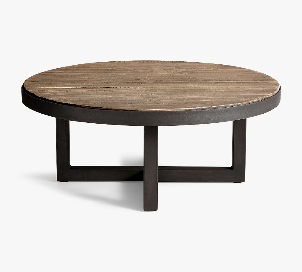 Pottery Barn Thorndale Round Reclaimed Wood Coffee Table (39")