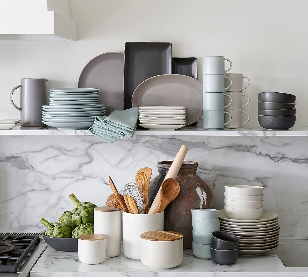 Pottery Barn Mason Stoneware Canisters