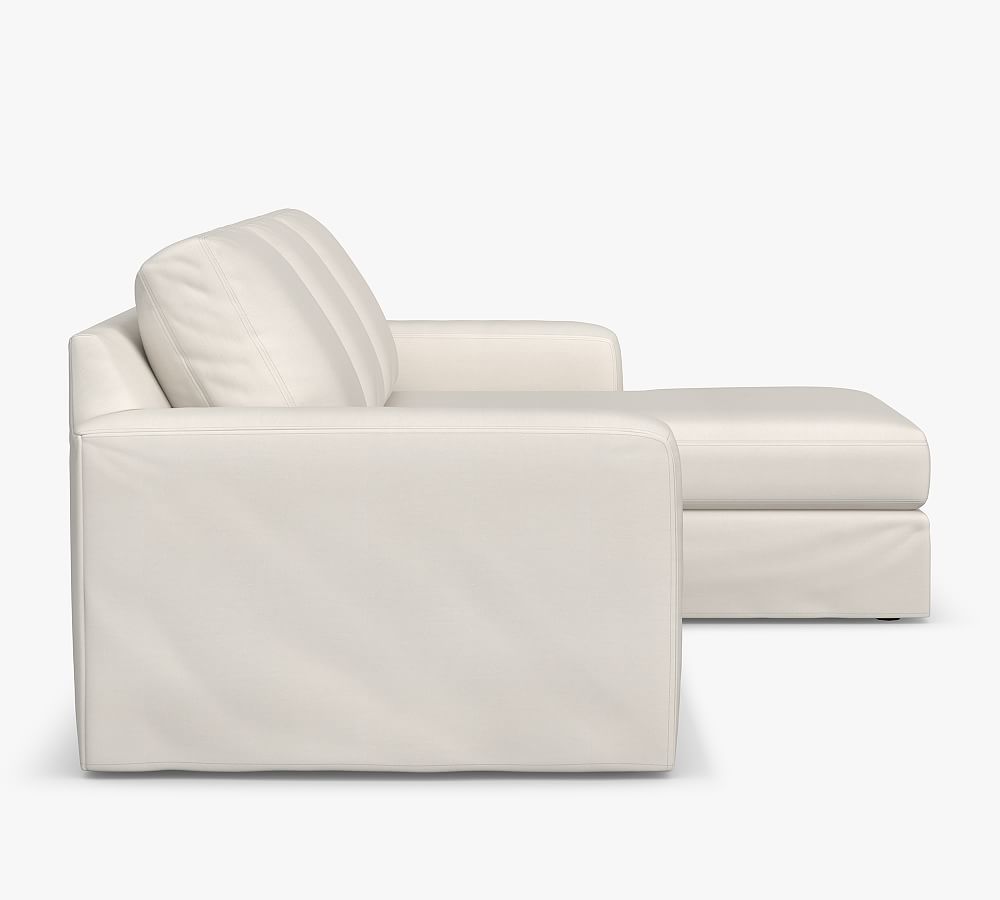 Pottery Barn Big Sur Slipcovered 2-Piece Double Chaise Outdoor Sectional (125")
