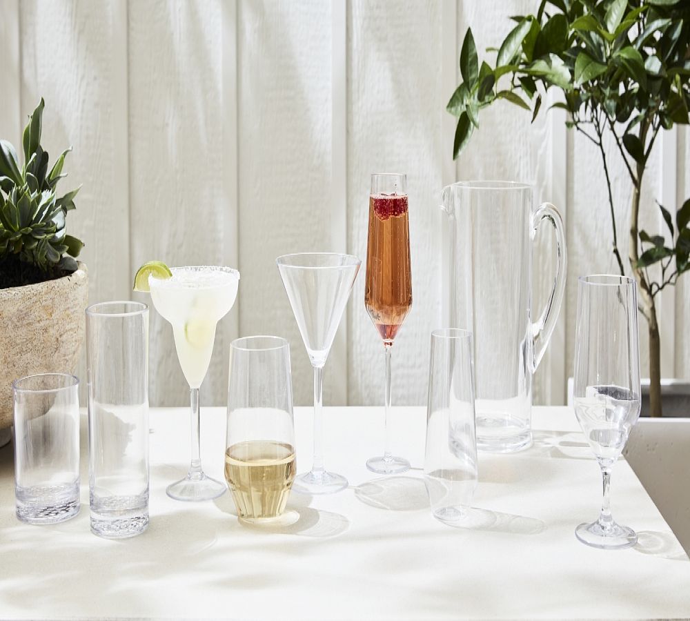 Pottery Barn Happy Hour Outdoor Wine Glasses
