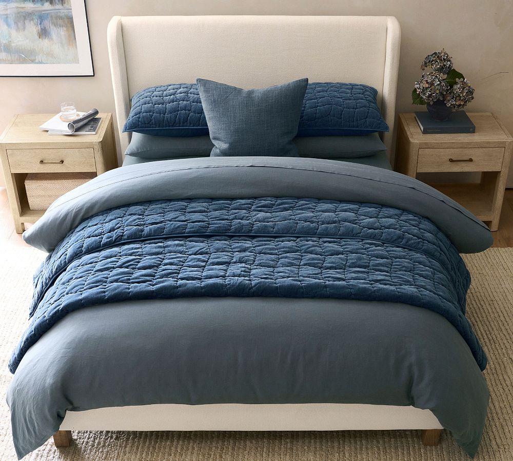 Pottery Barn Cozy Cloud Handcrafted Quilt