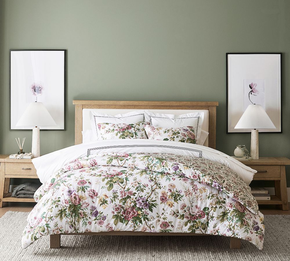 Pottery Barn Eloise Garden Reversible Percale Comforter Sham