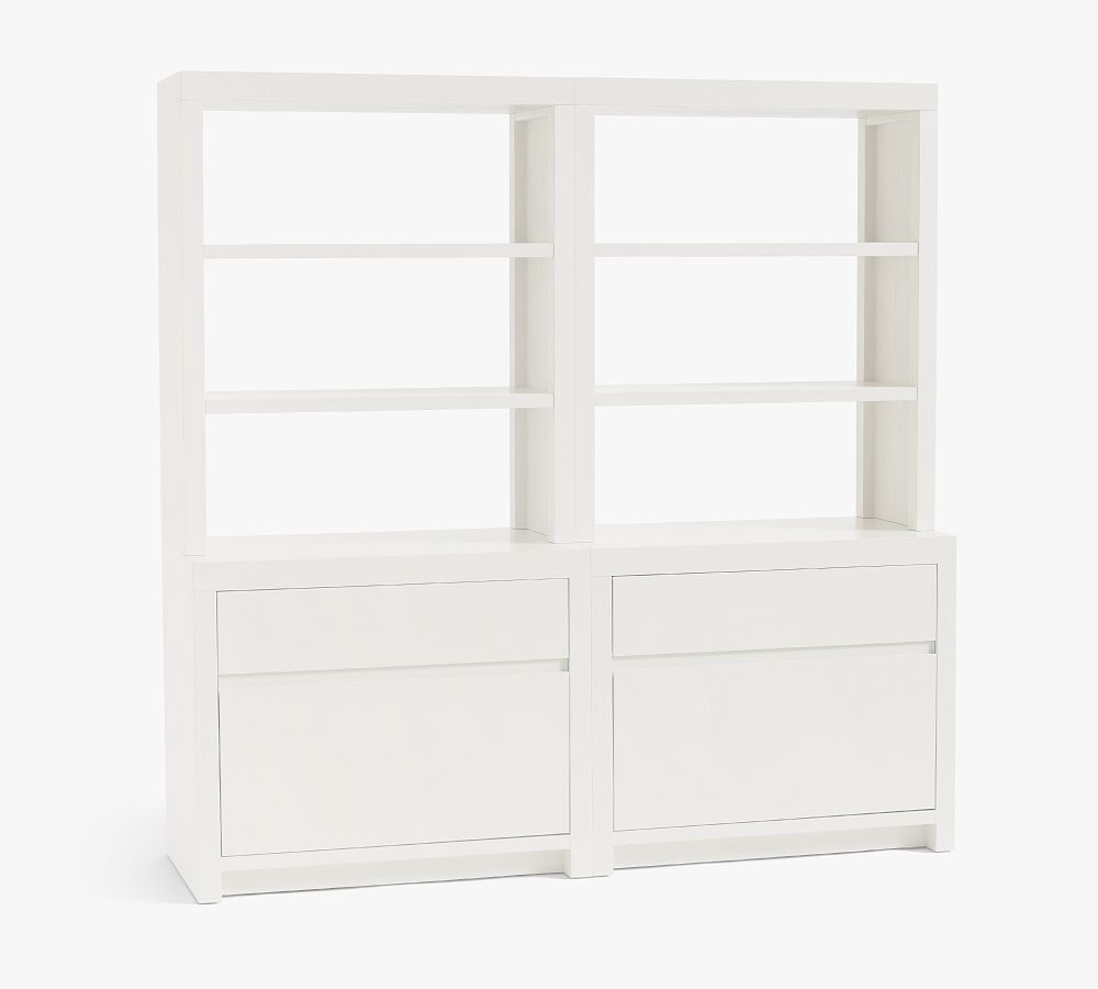 Pottery Barn Dillon Bookcase with Storage Wall Suite (72")