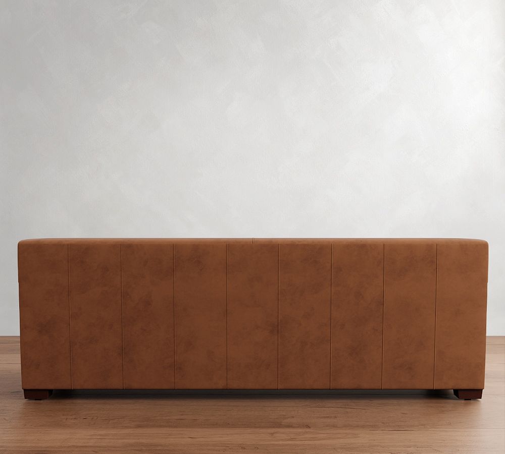 Pottery Barn Ashby Leather Sofa (67"-89")